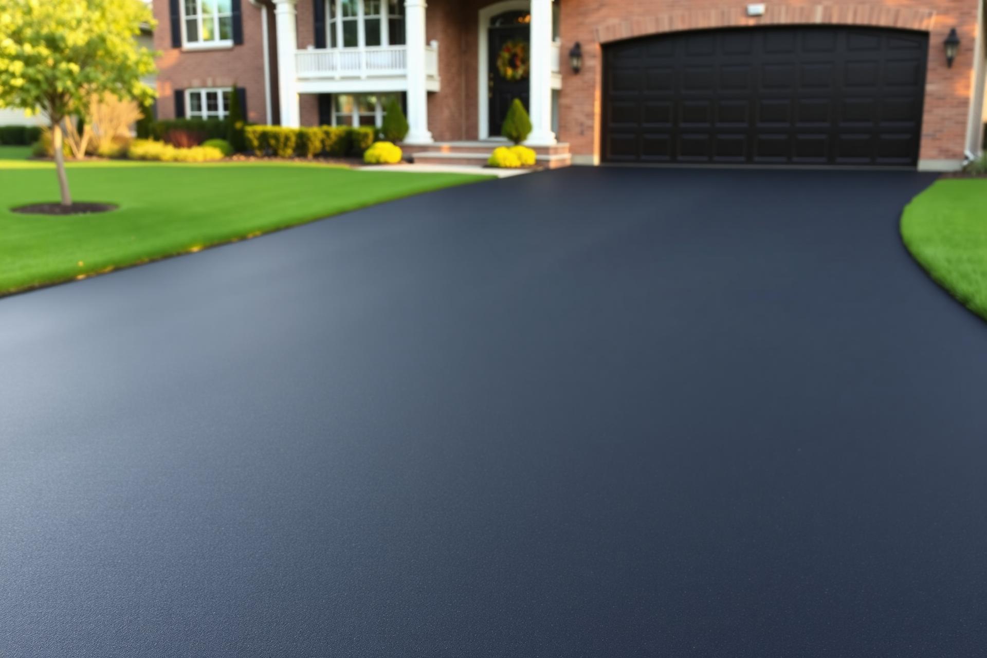 Freshly pressure washed residential driveway in Dalton, GA by BullGuard Exterior Solutions